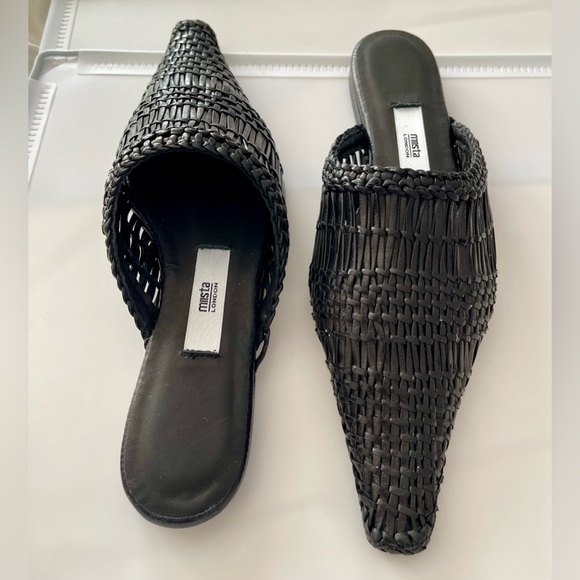 Miista flats in woven black; NEW in box - Picture 3 of 3